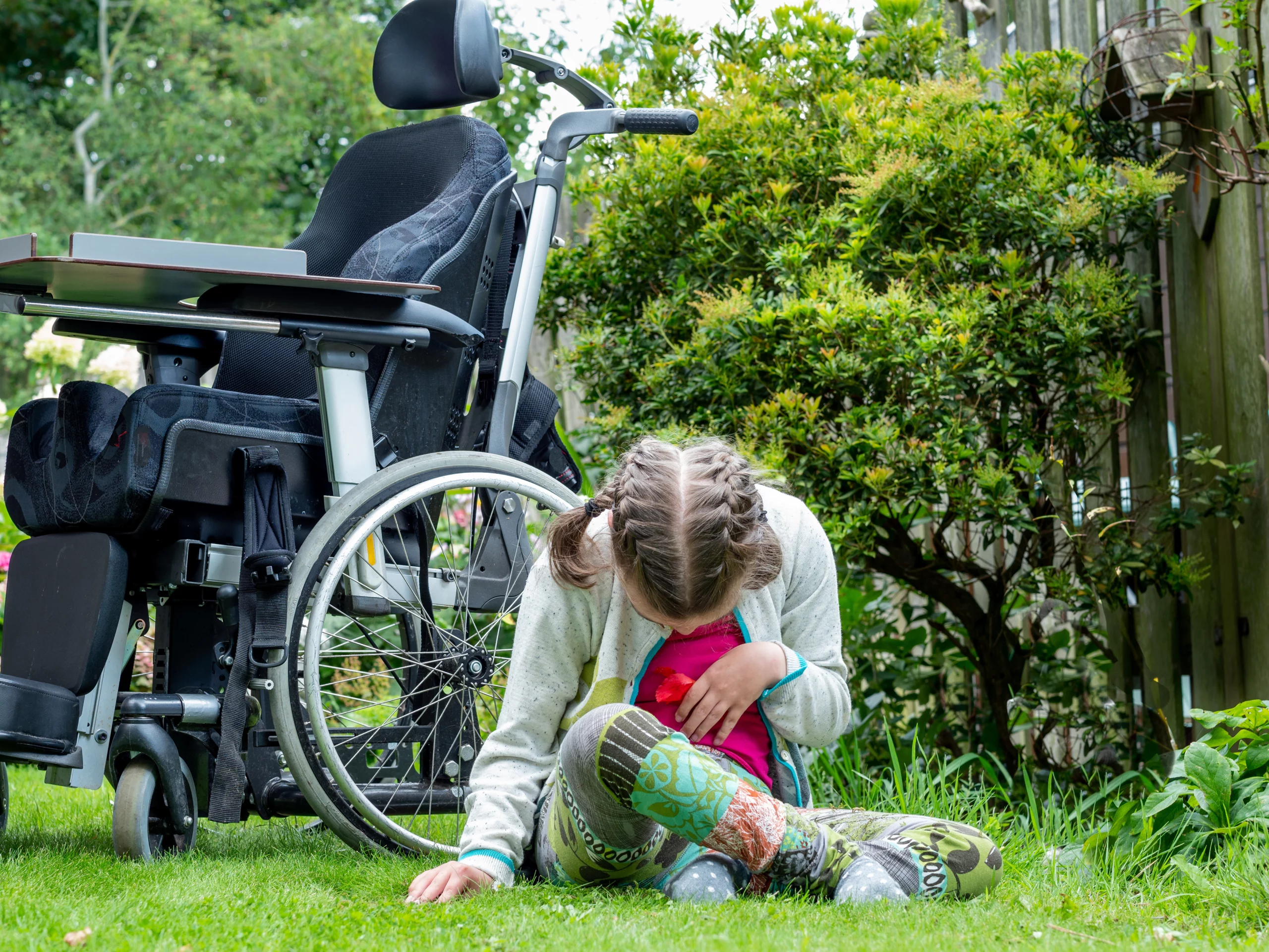 A caregiver spending warm, quality time with a child