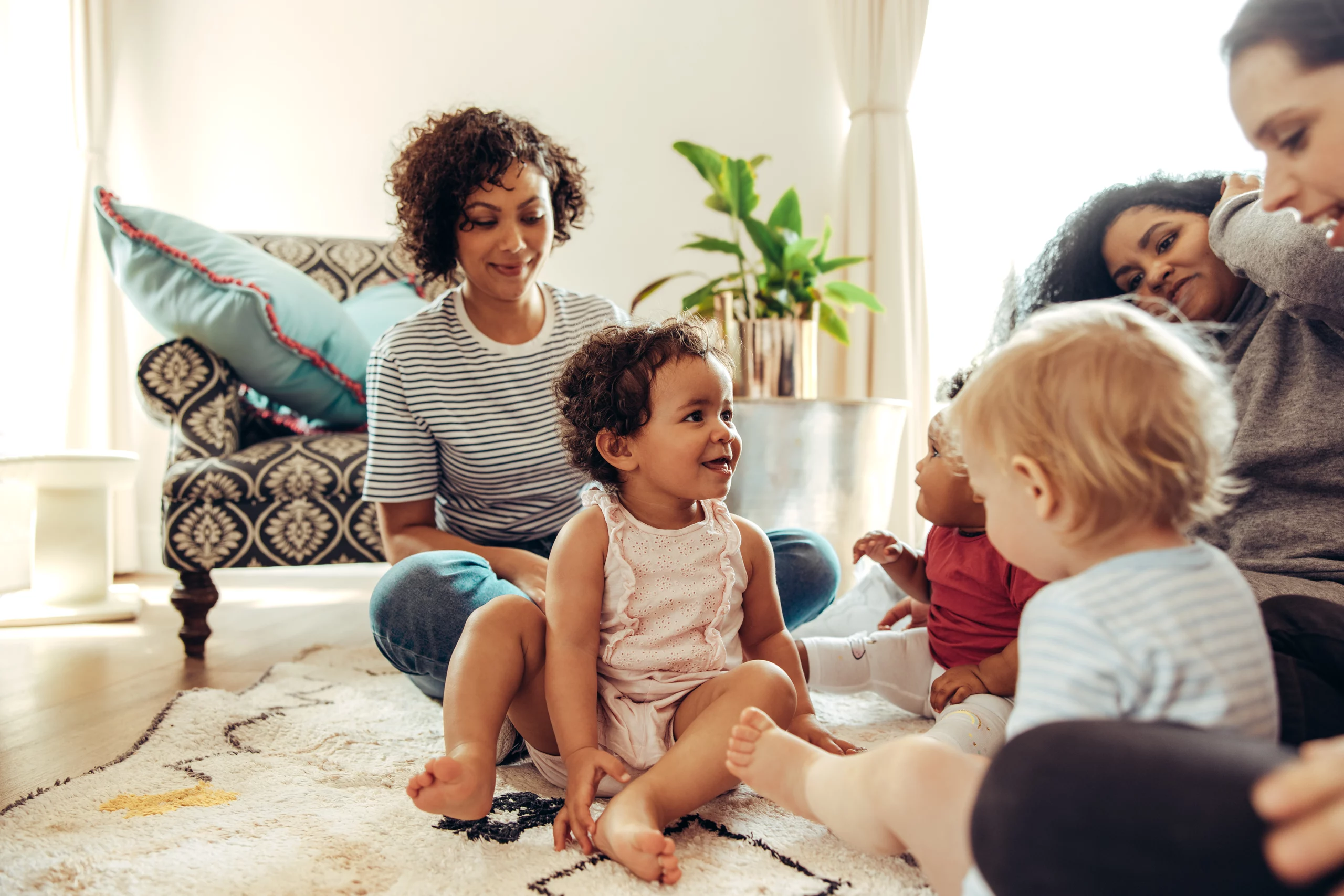 A person learning daily living skills at home with support