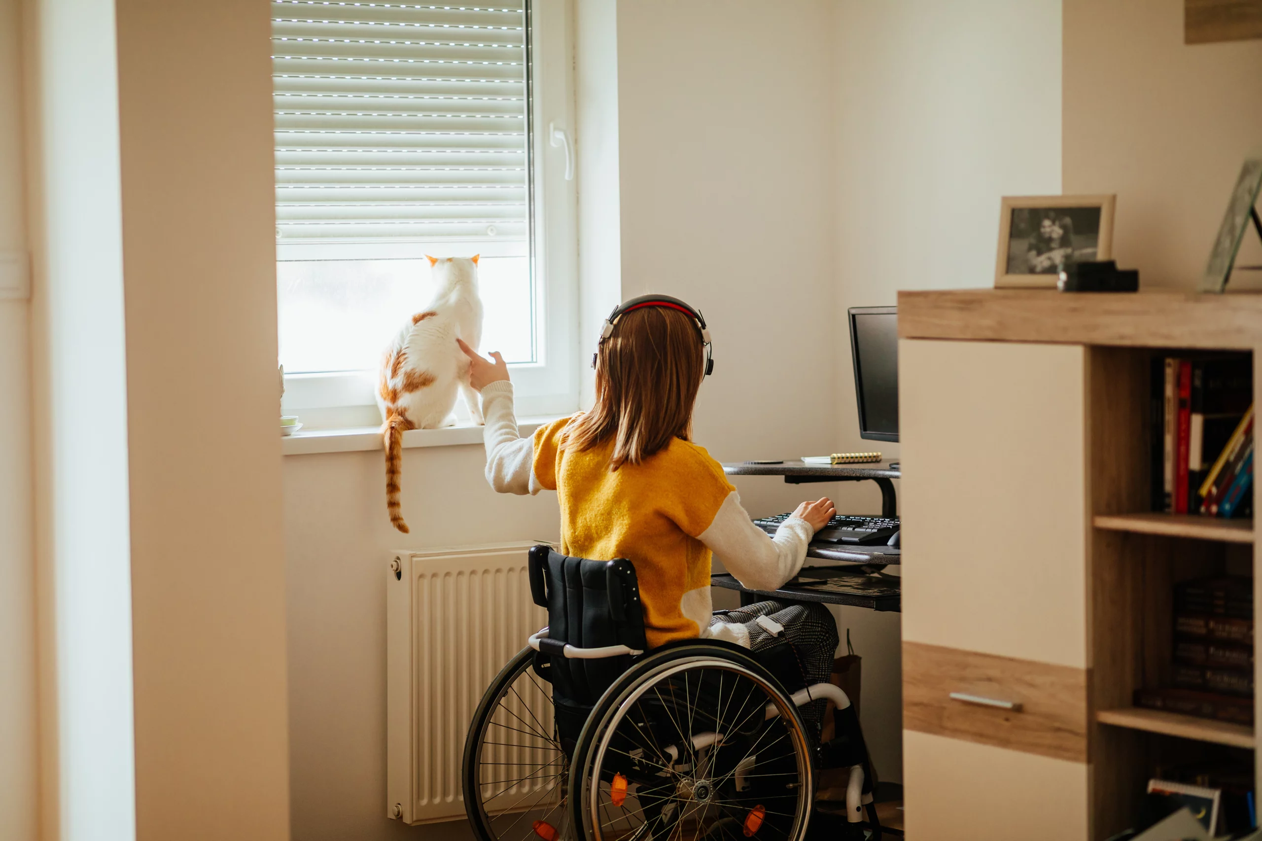 A person moving toward more independent living